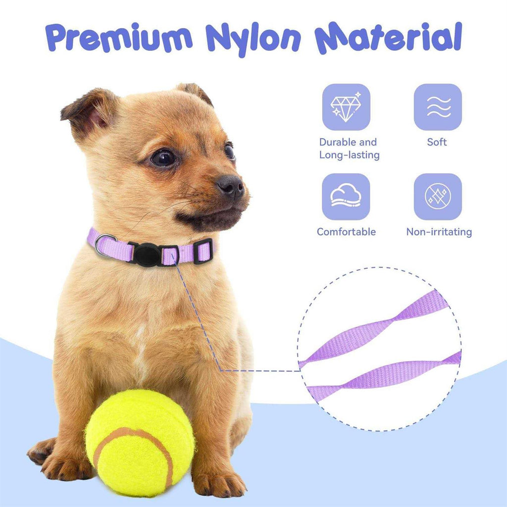 Soft Nylon Adjustable Breakaway Puppy ID Collar 14PCS D272390