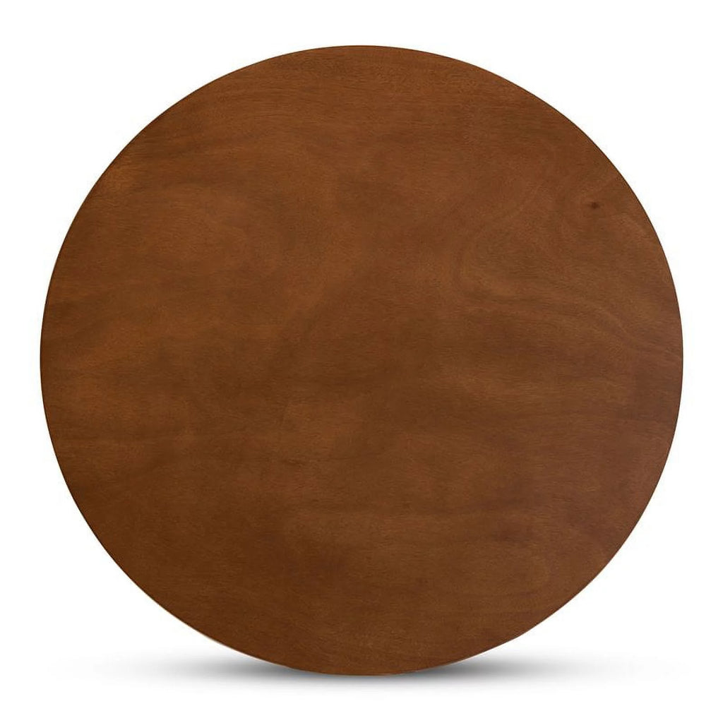 Mahogany Walnut Brown Round Wood Dining Table S226436
