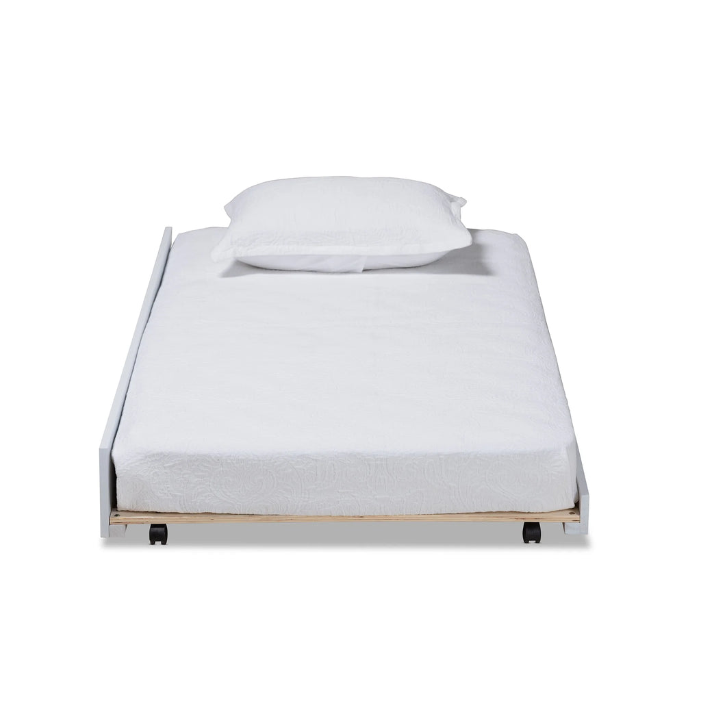 White Finished Wood Twin Size Trundle S166603