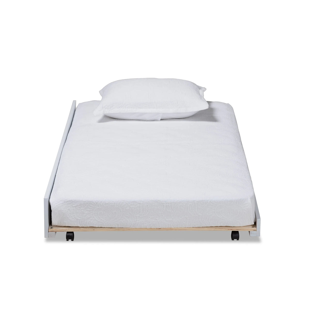White Finished Wood Twin Size Trundle S166603