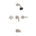 Polished Chrome 3-Handle Bath and Shower H427