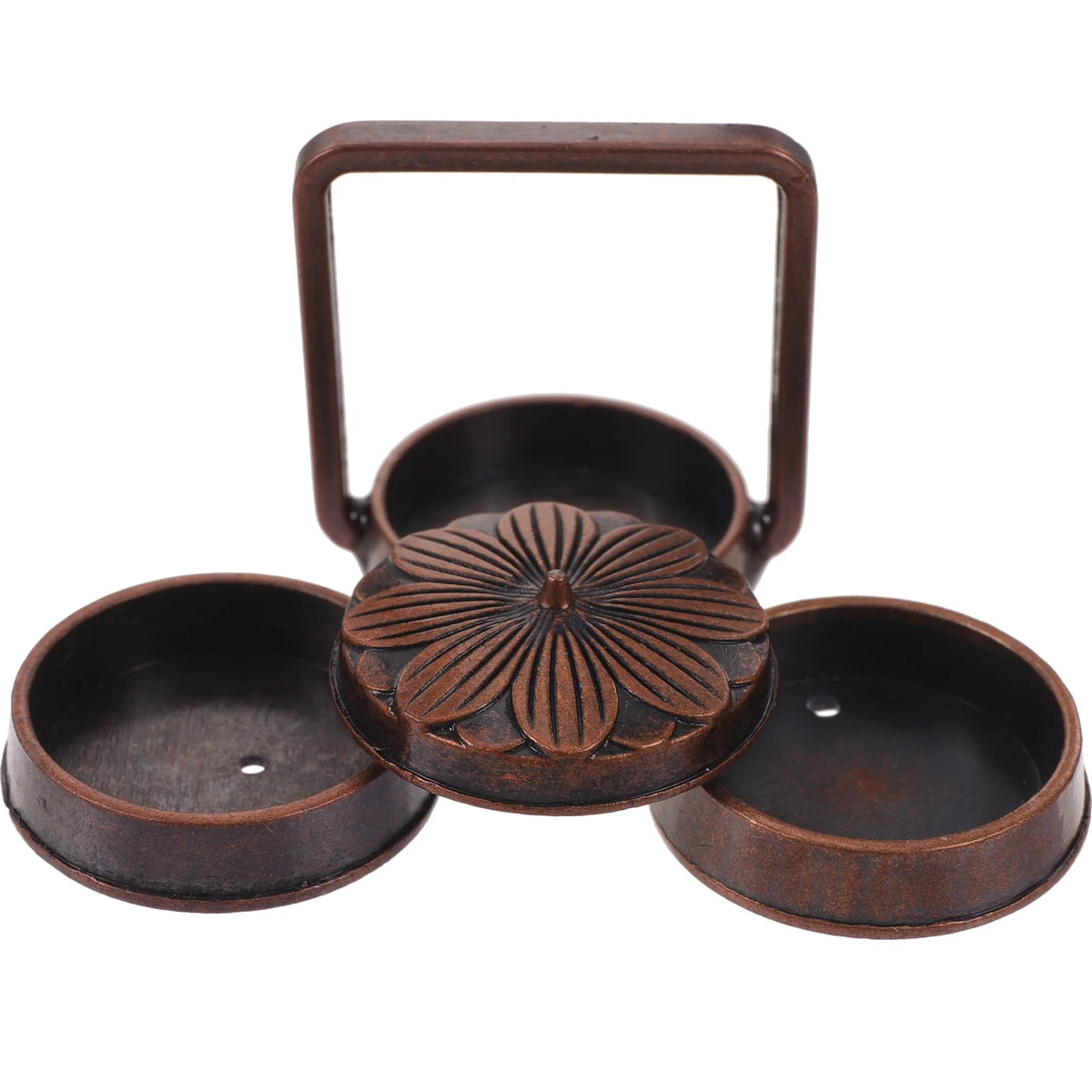 2pcs Small Metal Basket Miniature Doll House Decor C10211
