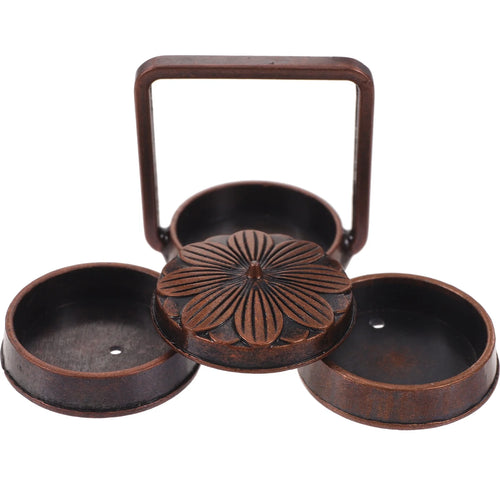 2pcs Small Metal Basket Miniature Doll House Decor C10211
