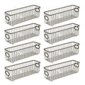 Metal Bathroom Storage Organizer Basket Bin, 8 Pack G4239