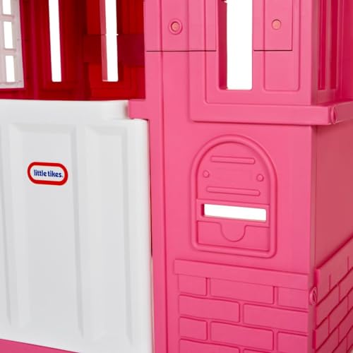 Pink Large Pretend Playhouse with Working Doors and Windows P6347