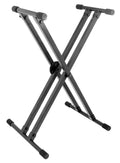 Black Double X Keyboard Stand A35102