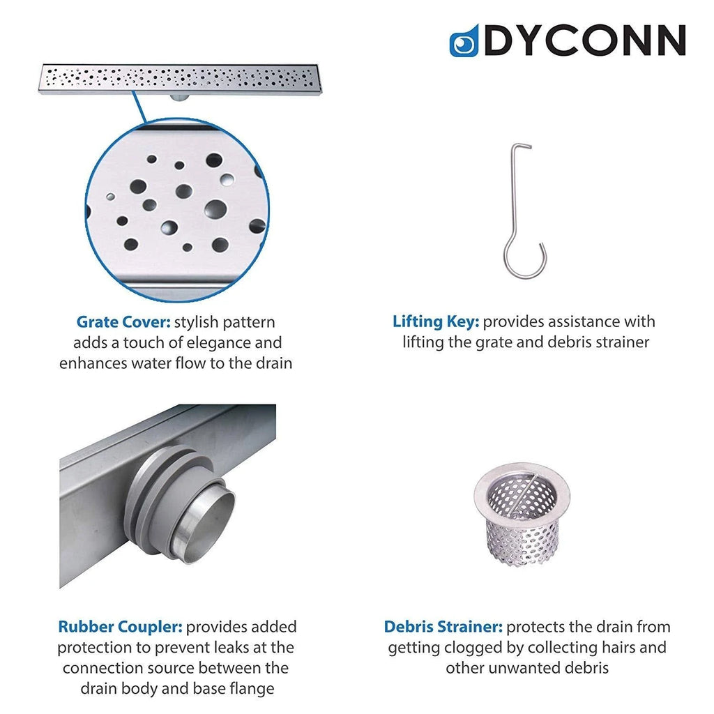304 Stainless Steel Linear Drain R9038