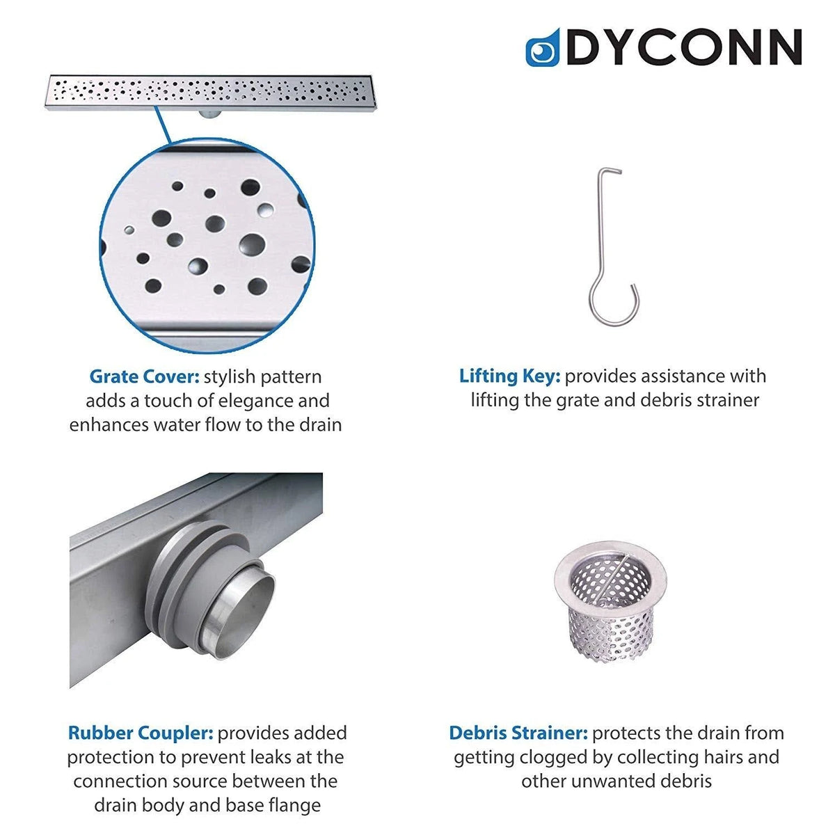 304 Stainless Steel Linear Drain R9038