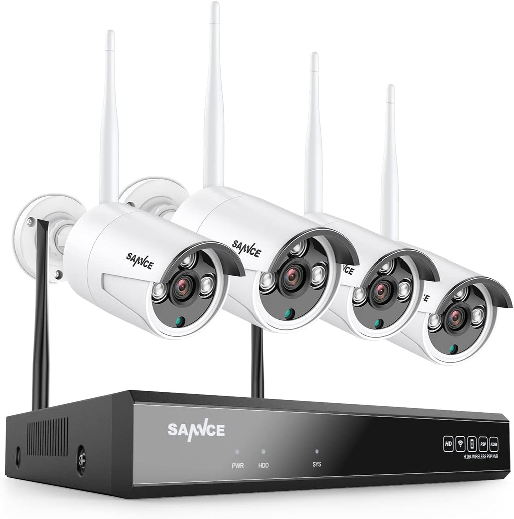 8 Channel 5MP Wireless NVR Security Camera System with 3MP Outdoor WiFi Cameras C535