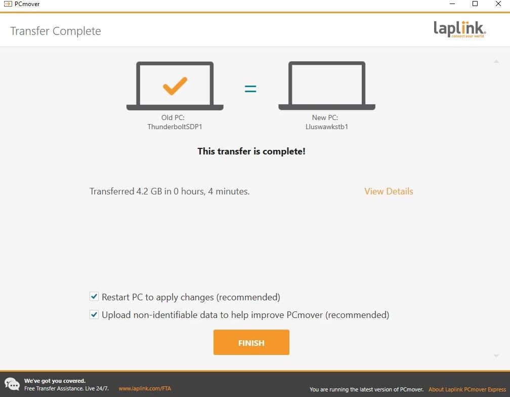 Single Use License PCmover Express I9698