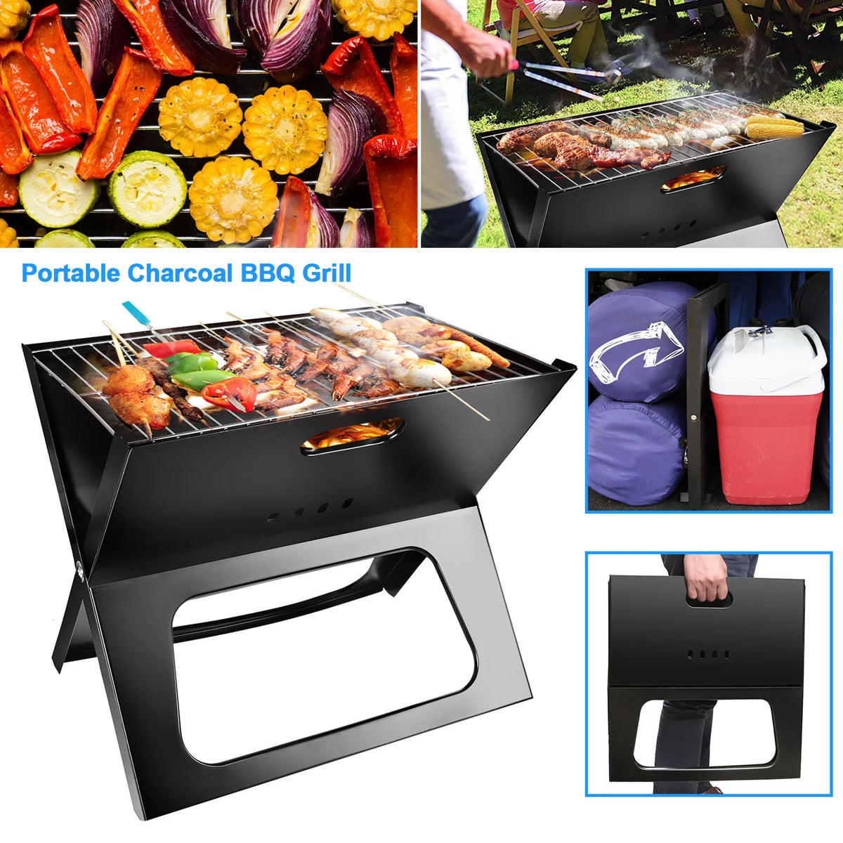 Portable Foldable Charcoal BBQ Grill I3748