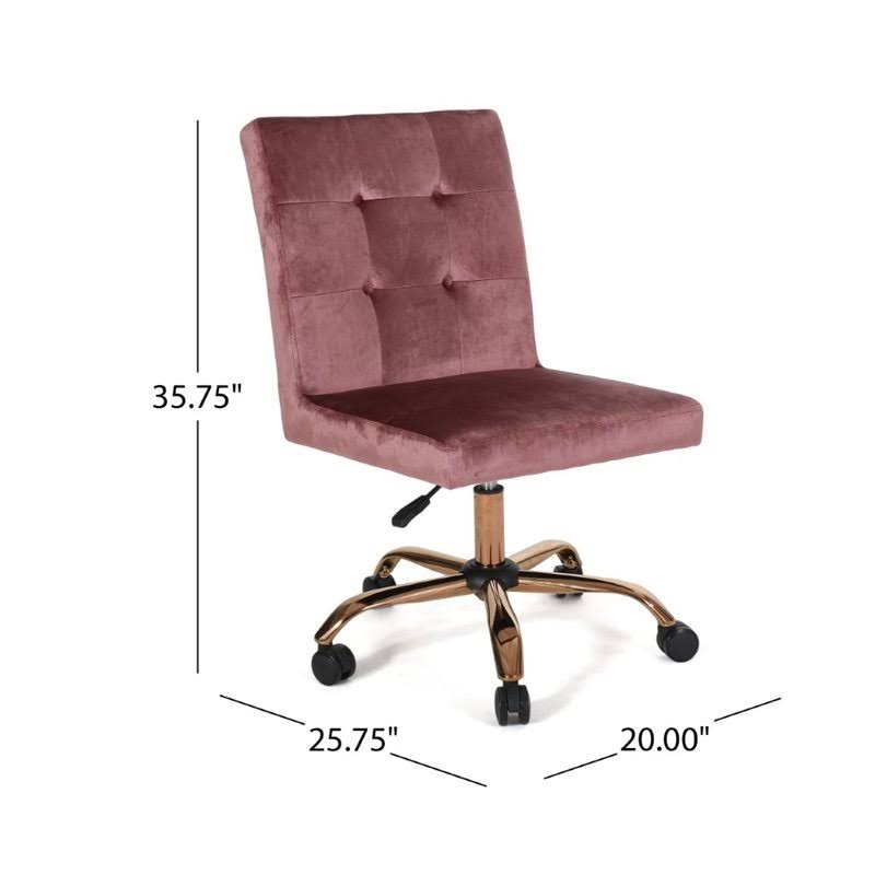Blush Tufted Swivel Chair V464