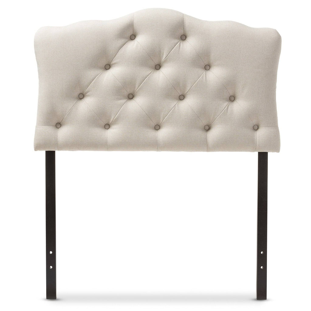 Full Size Grey Fabric Upholstered Headboard E66548