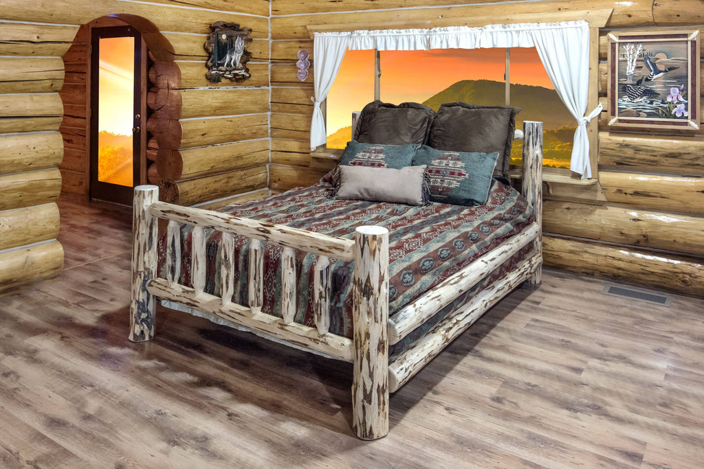 Full Bed with Clear Lacquer Finish U4644