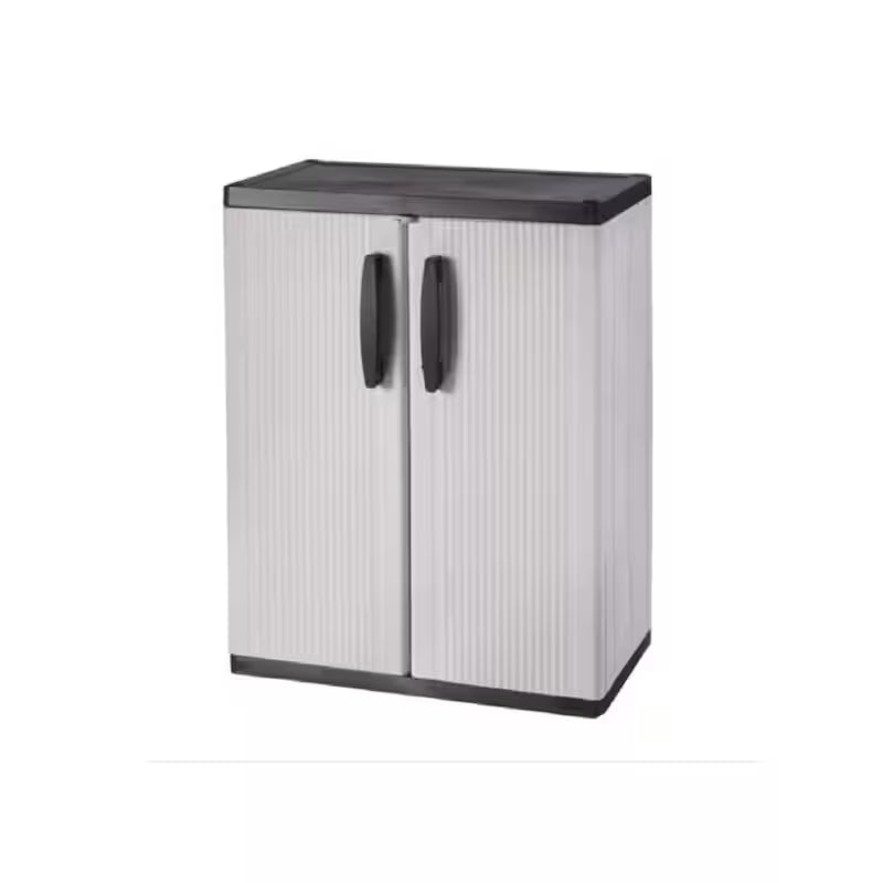 Gray Plastic Freestanding Garage Base Cabinet O38185