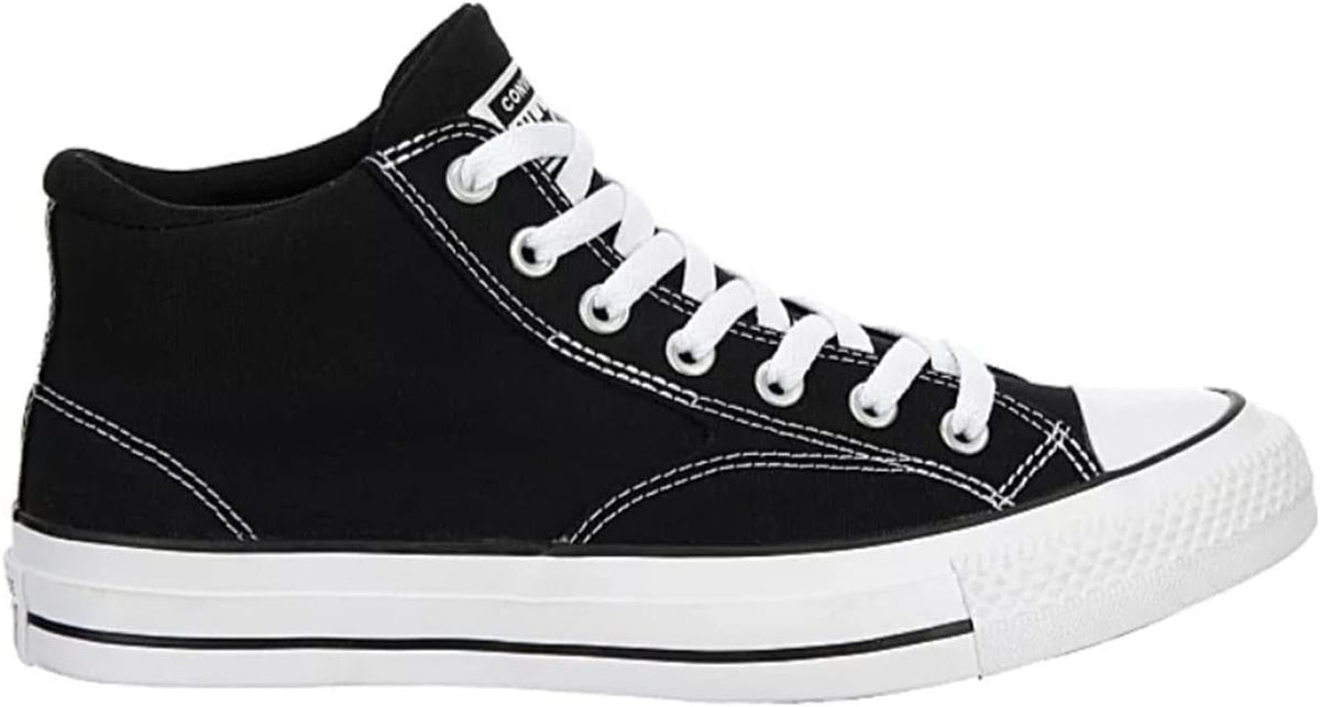 Black White Mid High Canvas Sneaker X217302