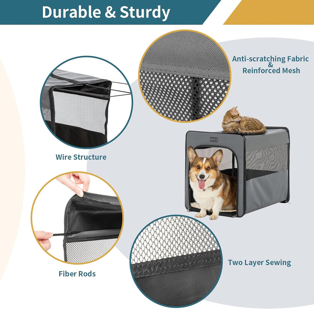Collapsible Large Dog Travel Crate L2118