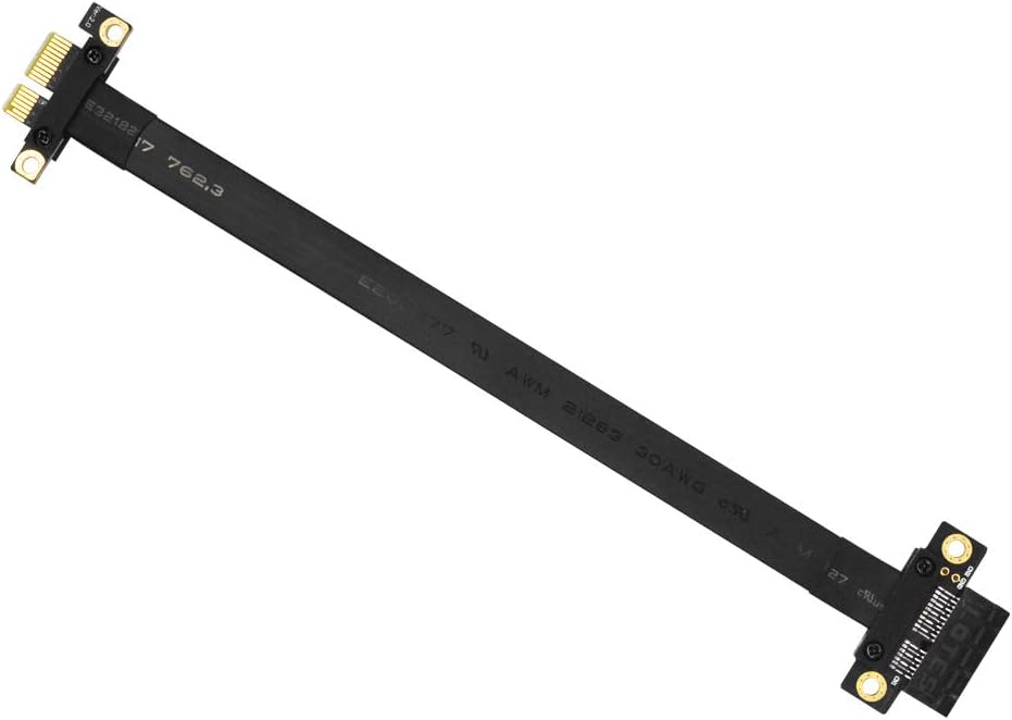 PCI-e 36PIN 1X Extender Extension Cable with Gold-Plated Connector (180 Degree 20cm) Pack of 2 X898