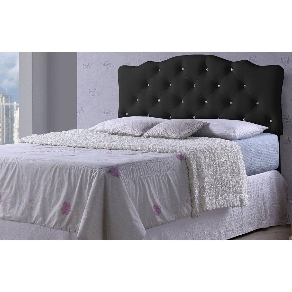 Full Size Grey Fabric Upholstered Headboard E66548