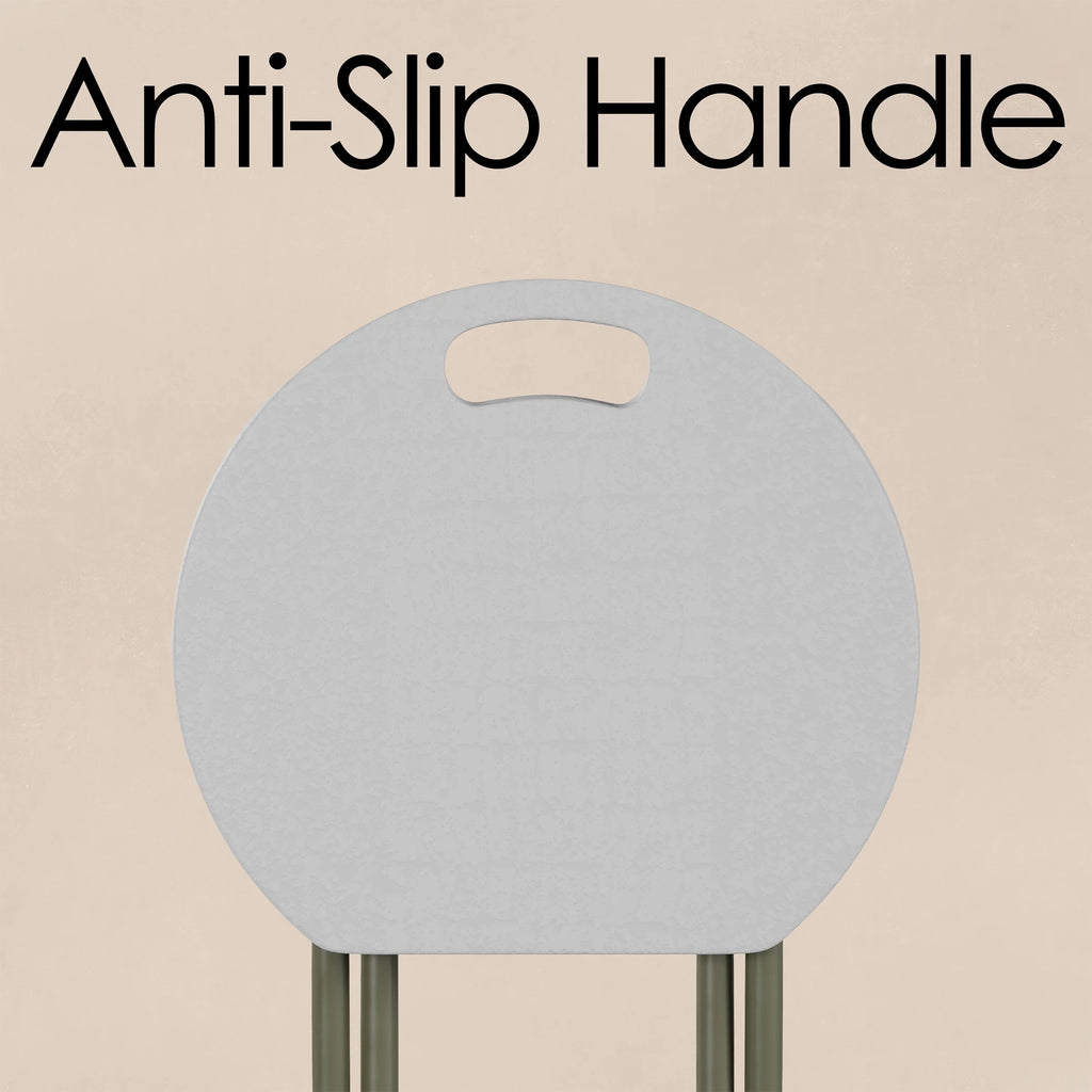 White Set of 2 Portable Bar Stool G693597