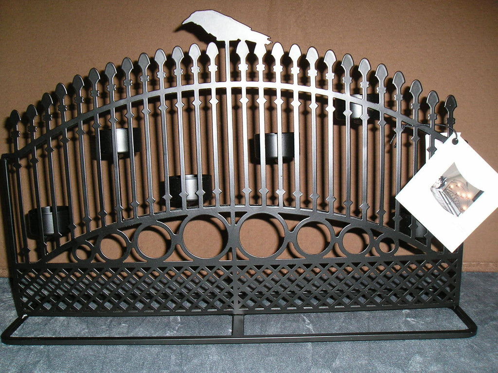 Raven Night Gate Tea Light Candle Holder X483967