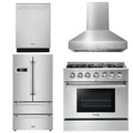 36 Propane Gas Range, Range Hood, Refrigerator, Dishwasher W486