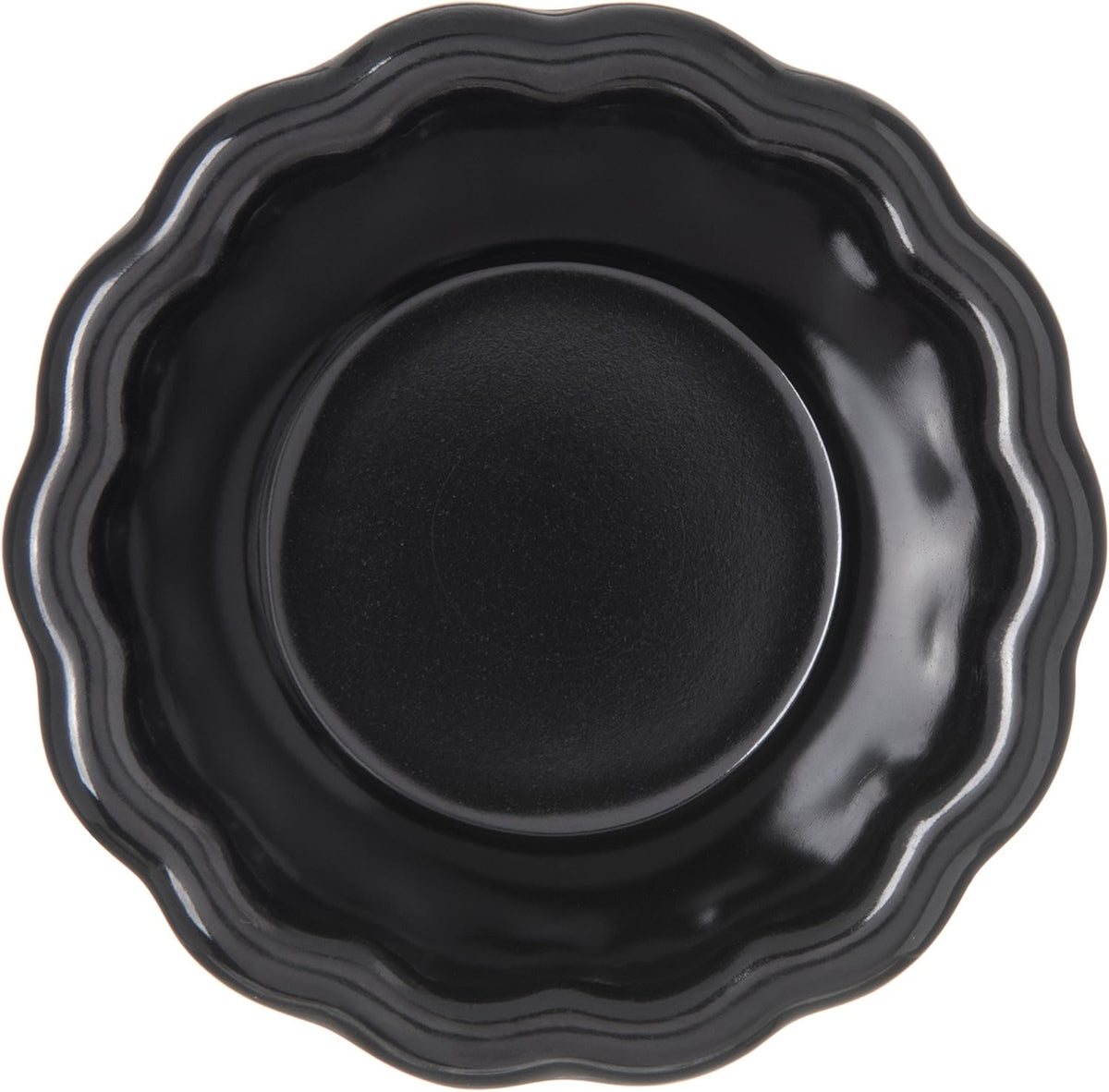 Black Melamine Scalloped Ramekin, 2 oz, Pack of 48 V71247