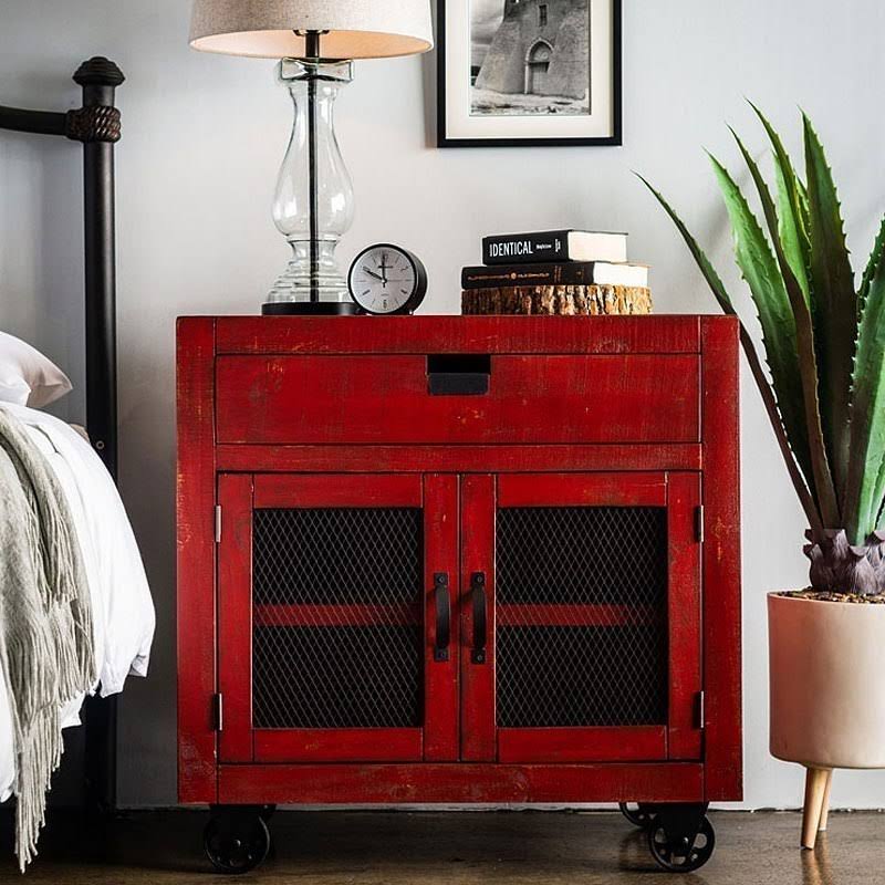 Red 2-Door Accent Chest C425