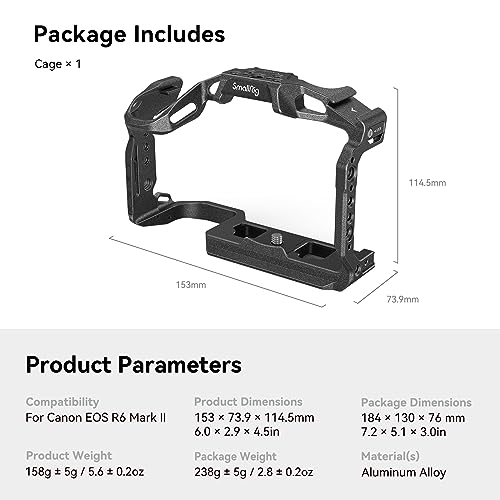 Camera Cage for Canon EOS R6 Mark II Z58737