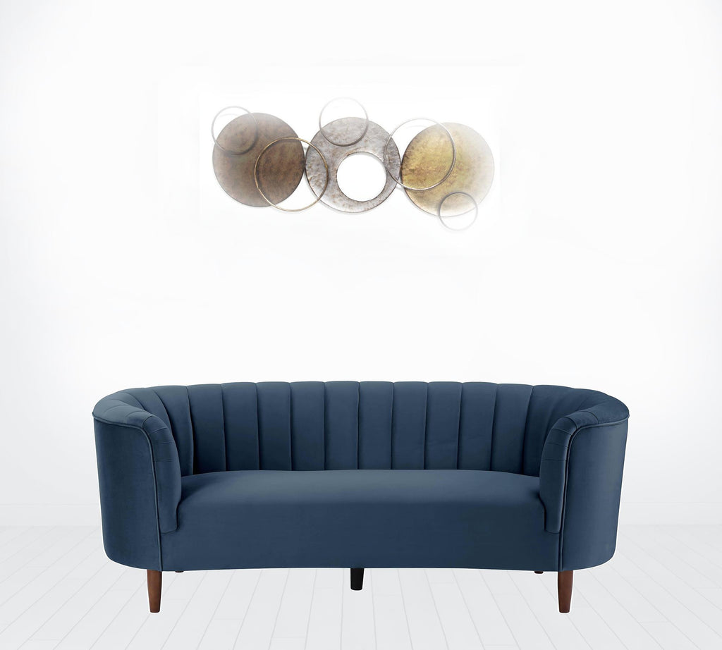 Blue & Black Upholstery & Resin Sofa C595465