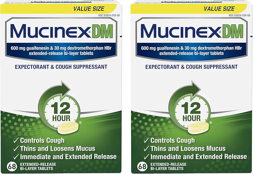 12 hour Cough and Chest Congestion Medicine, 68 Count (Pack of 2) Z981112