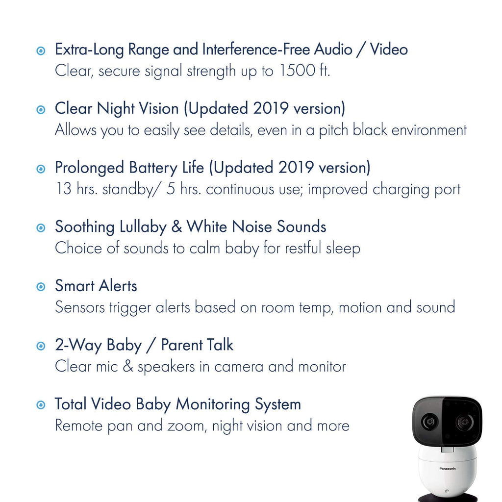Baby Monitor with Camera and Audio, 3.5” Color Video, 2-Way Talk U9636