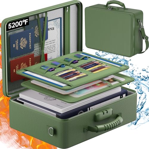 Fireproof Document Bag with Lock S63958