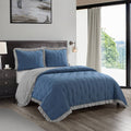 3 Piece Microfiber Quilt Set T394