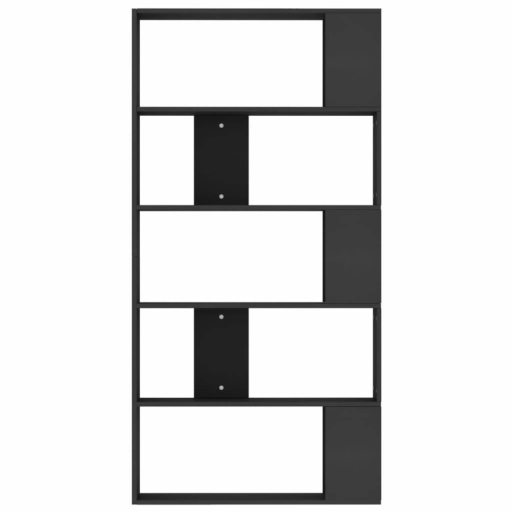 Black Chipboard Book Cabinet Room Divider Y2179