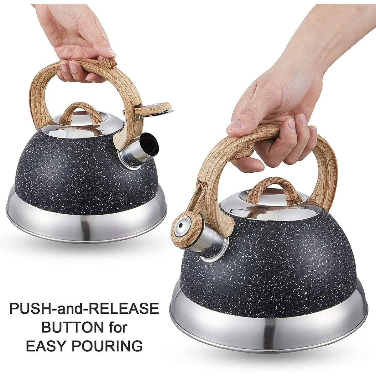 2.3 Qt. Stainless Steel Whistling Tea Kettle Y53268