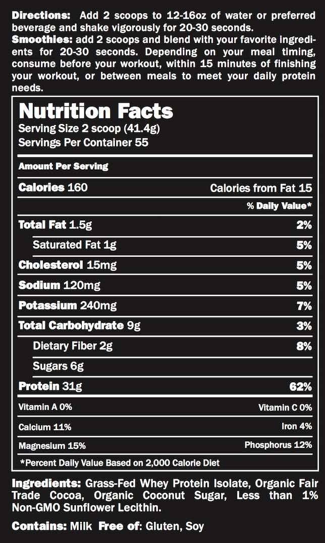 Grass Fed Whey Isolate, 30g Protein, 5 lb F192971
