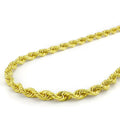 14k Gold Plated 925 Sterling Silver Italian Rope Chain 4mm T65533