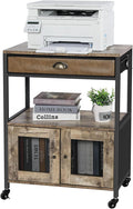 Mobile Printer Stand with Storage and Drawer B4776