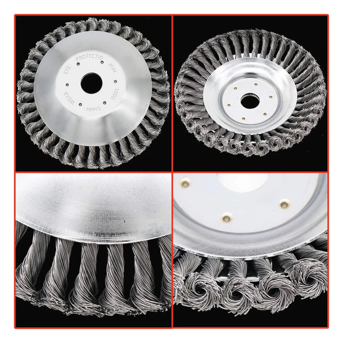 8 Inches Steel Wire Wheel Garden Lawn Mower Trimmer Head J57189