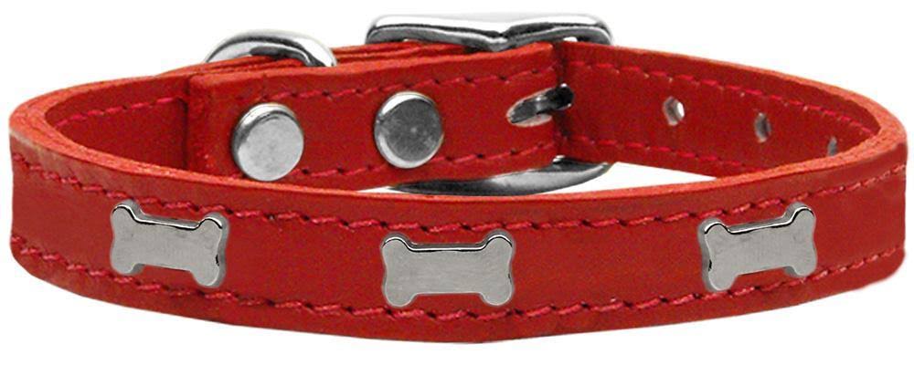 Purple Genuine Leather Dog Collar L36622