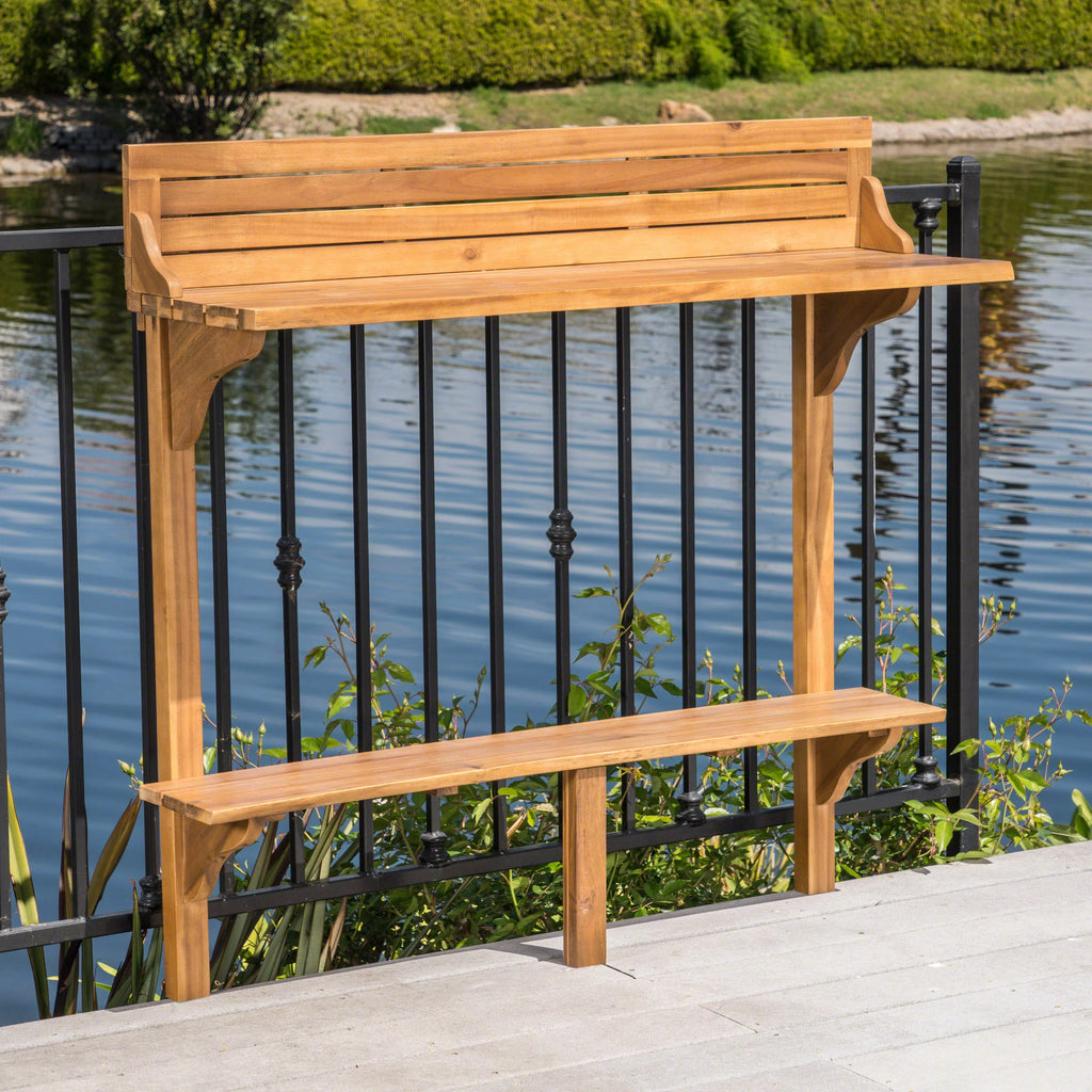 Acacia Wood Balcony Bar Table F1811