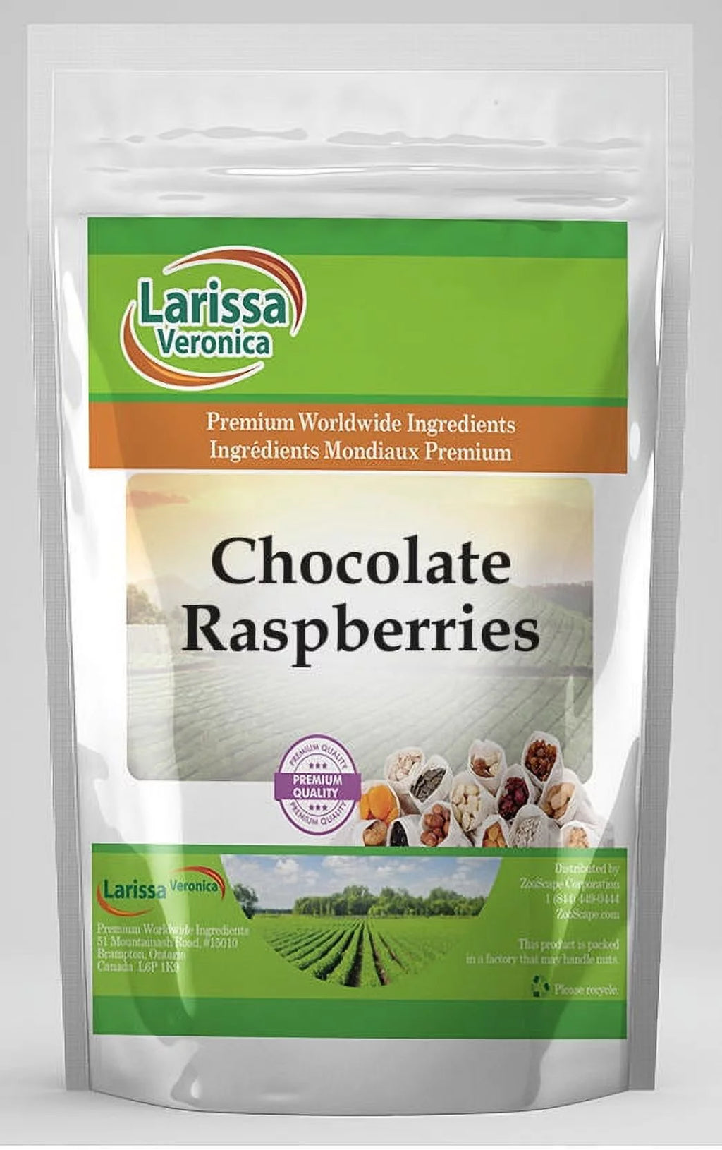 Dark Chocolate Covered Raspberries 16 oz 2-Pack D33293