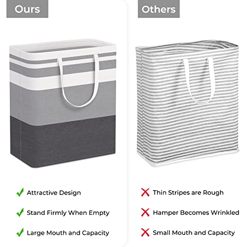 2-Pack 75L Collapsible Waterproof Laundry Hamper with Handles J5135
