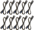 3 Foot IEC 320 NEMA C13 C14 10A 18AWG AC Power Cord N17514