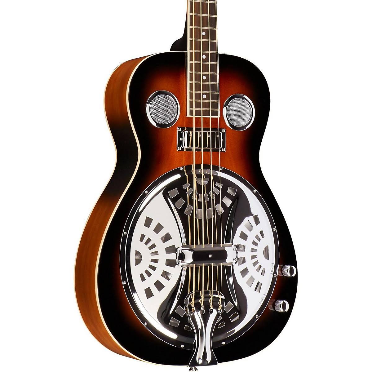 Tobacco Sunburst Resophonic Bass Guitar Z327
