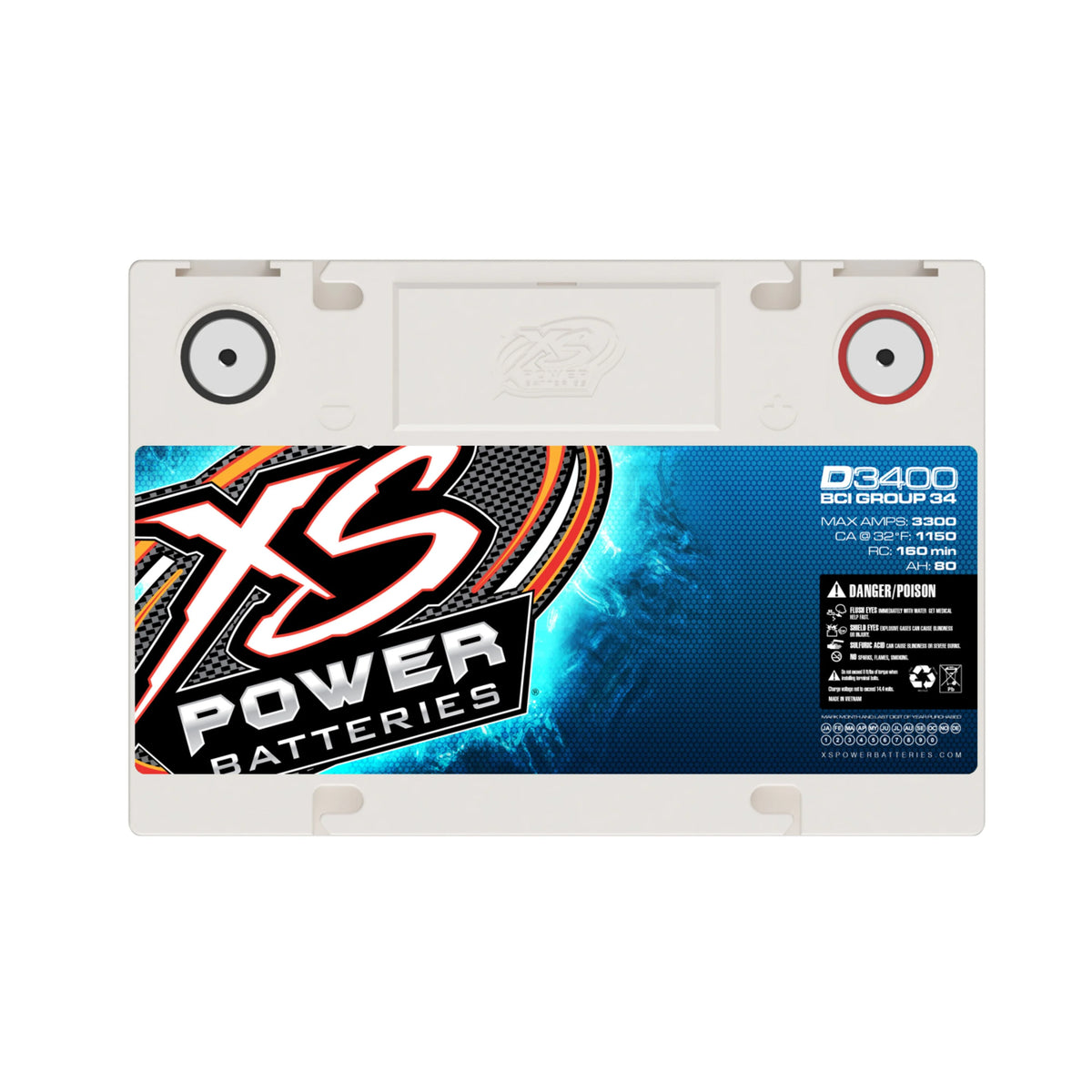 12V Group 34R AGM Car Battery K873354
