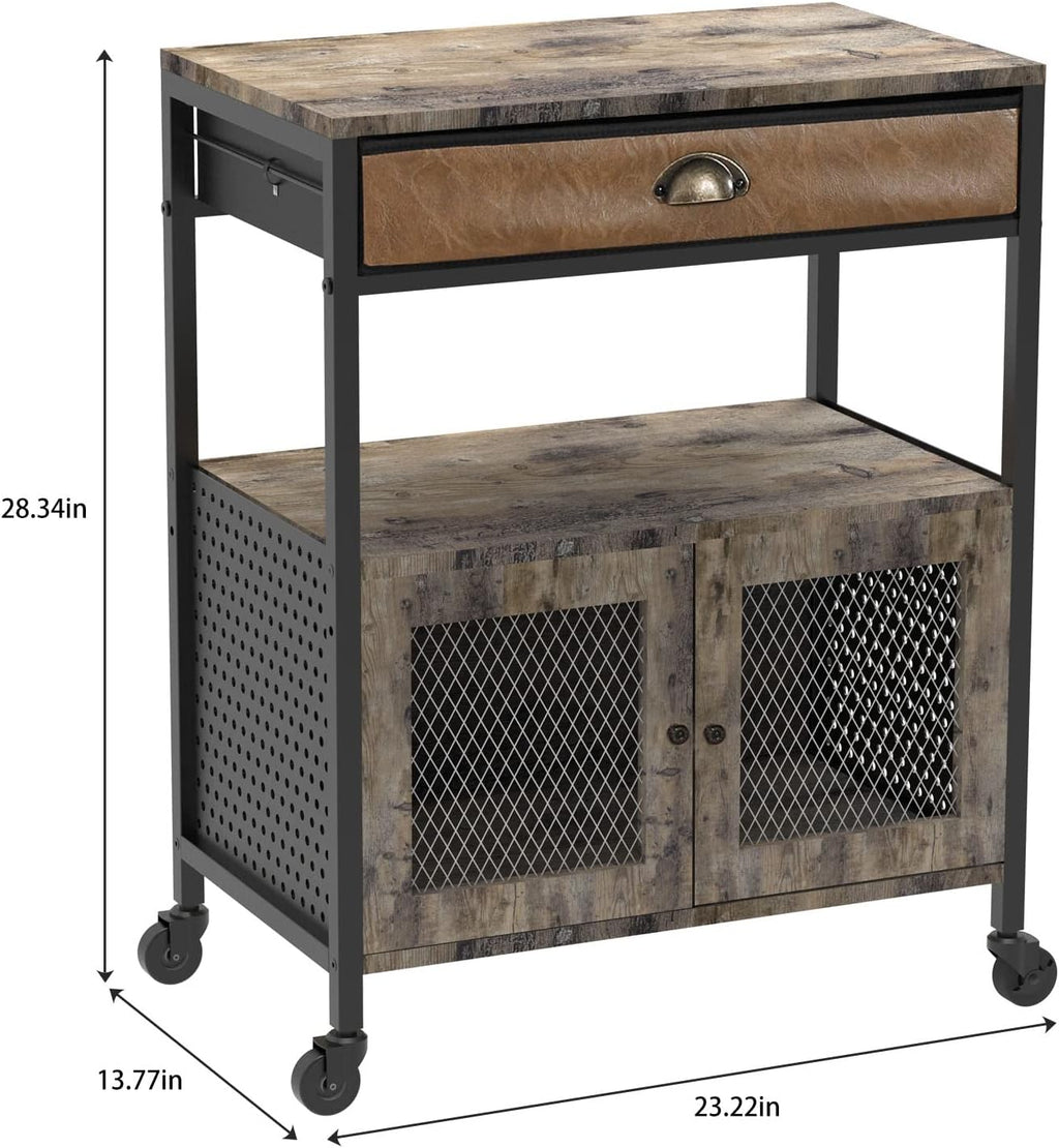 Mobile Printer Stand with Storage and Drawer B4776