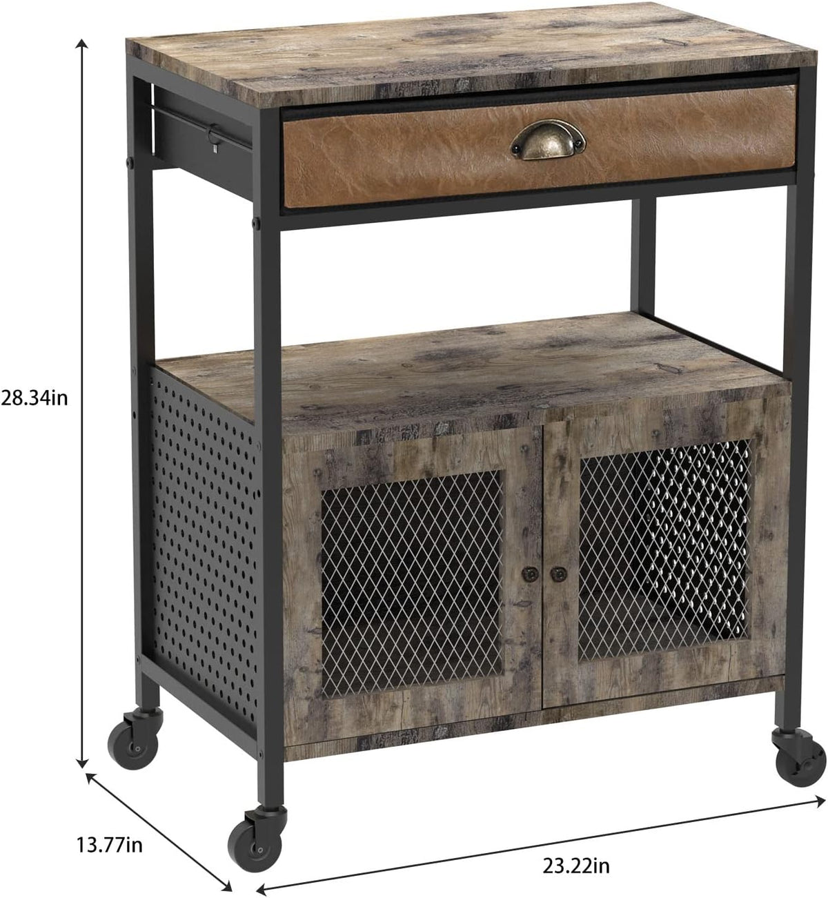 Mobile Printer Stand with Storage and Drawer B4776