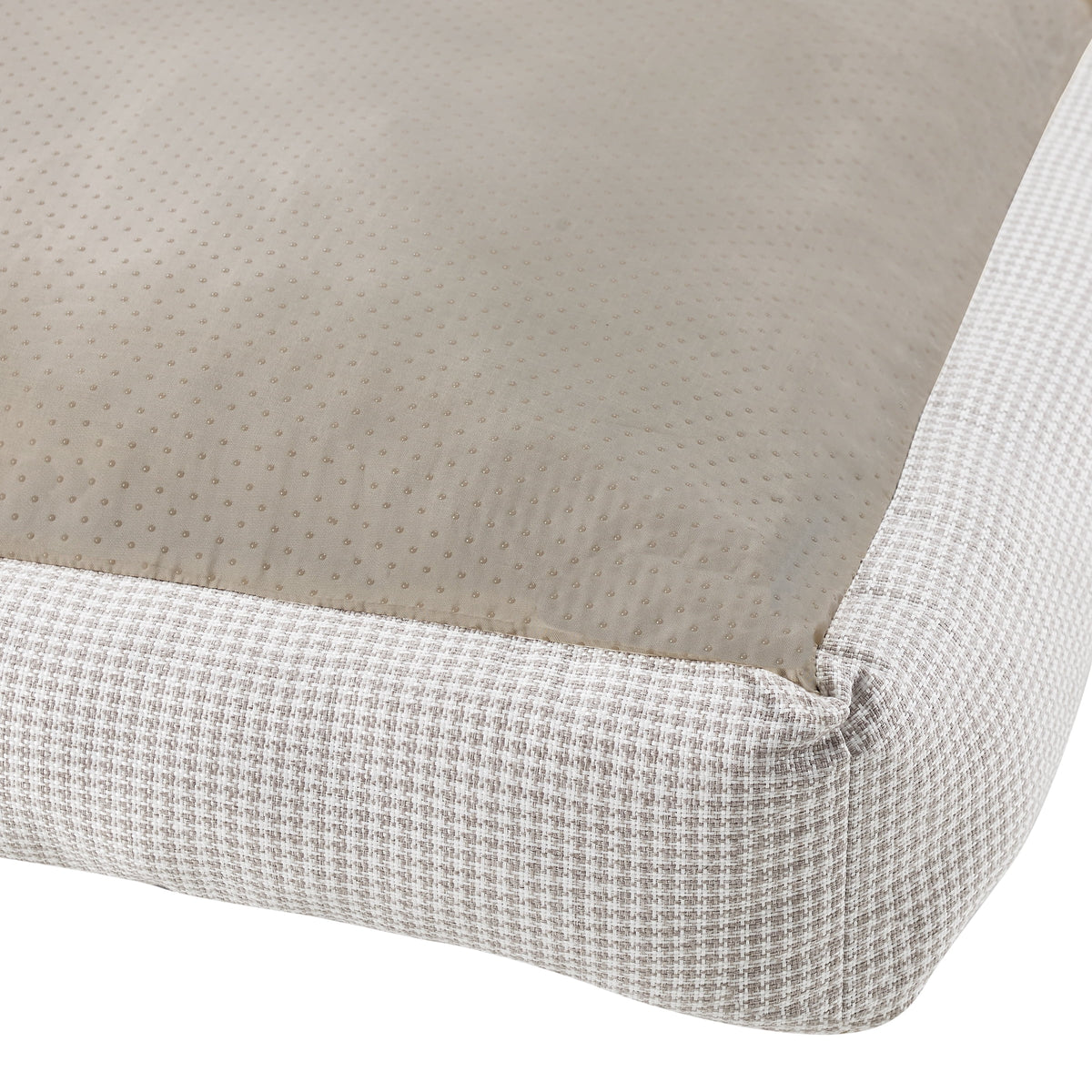 Brown Plaid Dog Bed S740446